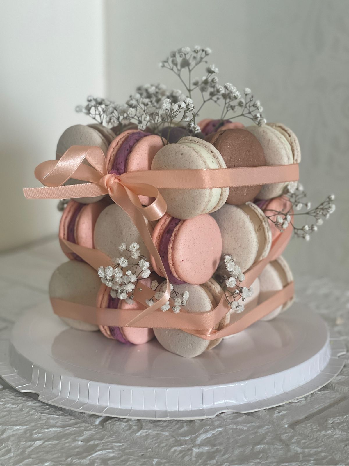 Macaron Cube Cake