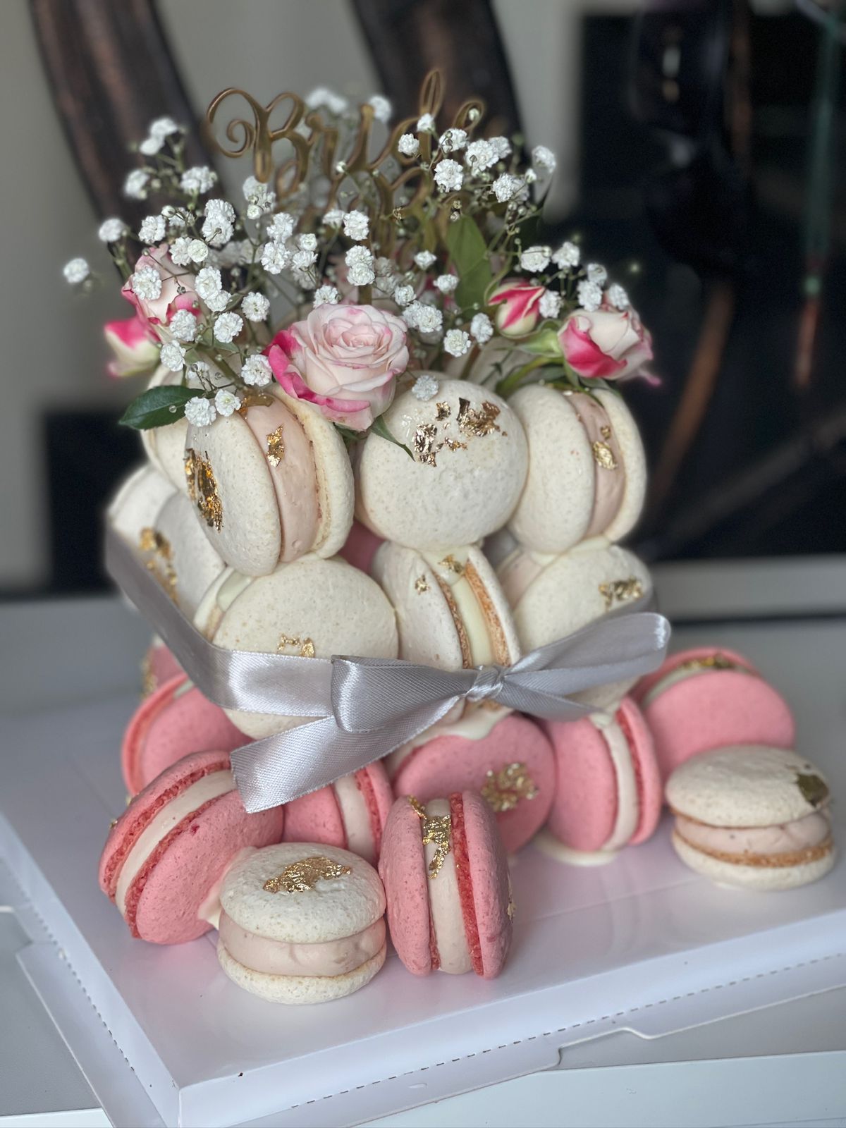 Macaron Cube Cake