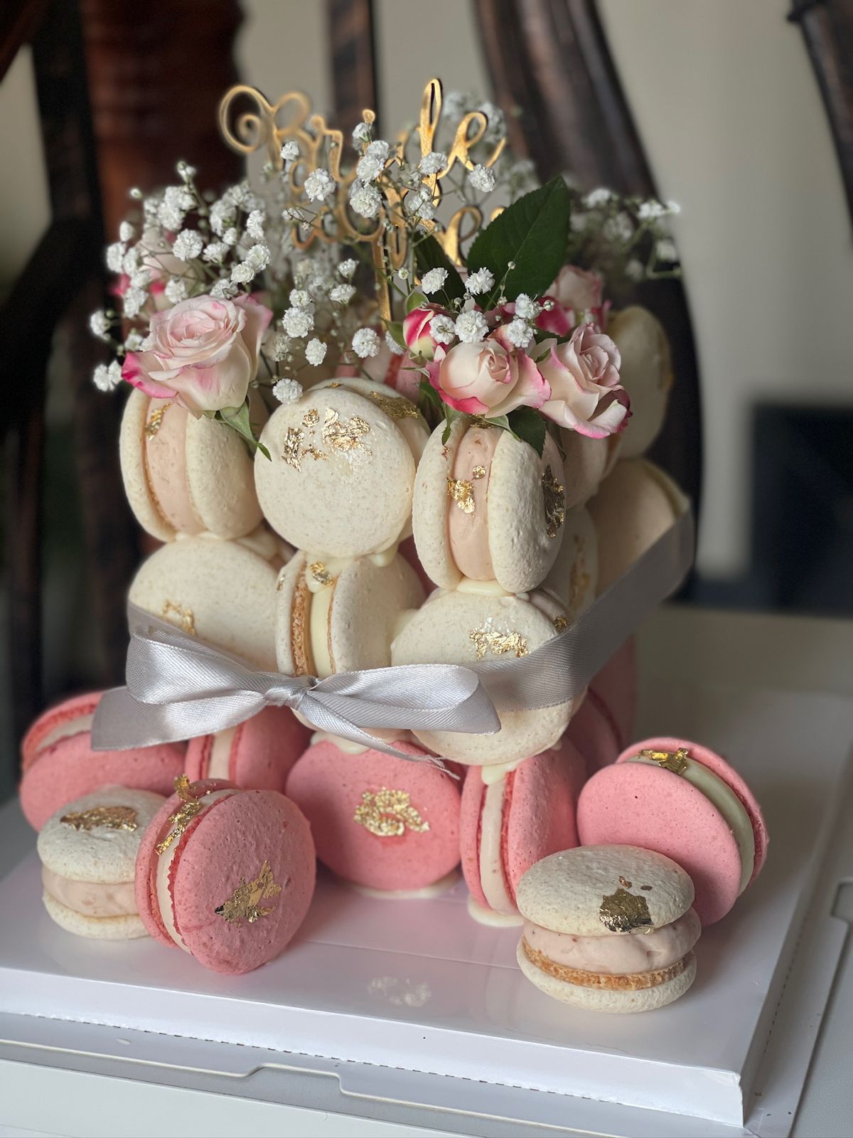 Macaron Cube Cake